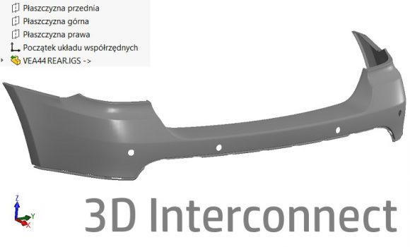 Rozłóż operację w plikach importowanych jako 3D Interconnect