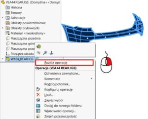 rozłóż operację w 3d interconnect