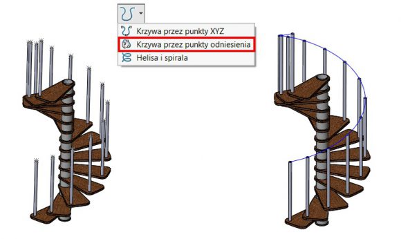 Krzywa przez punkty odniesienia