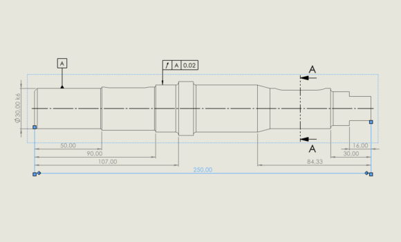 Wyśrodkowanie wymiaru na rysunkach poprawia estetykę
