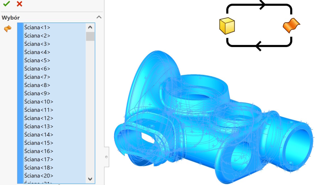 zamiana brył i powierzchni