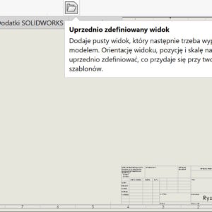 Uprzednio zdefiniowany widok na rysunku Uprzednio zdefiniowany widok na rysunku