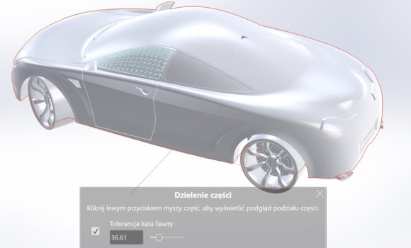 Podział renderowanego obiektu na elementy w Visualize