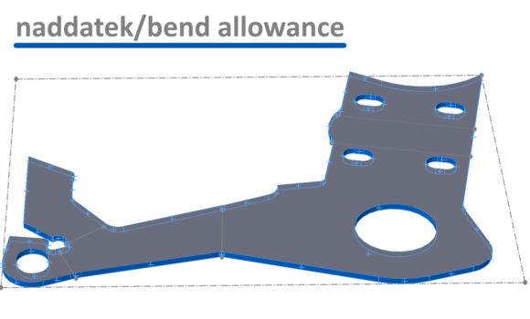 Definiowanie naddatku na obróbkę w blachach