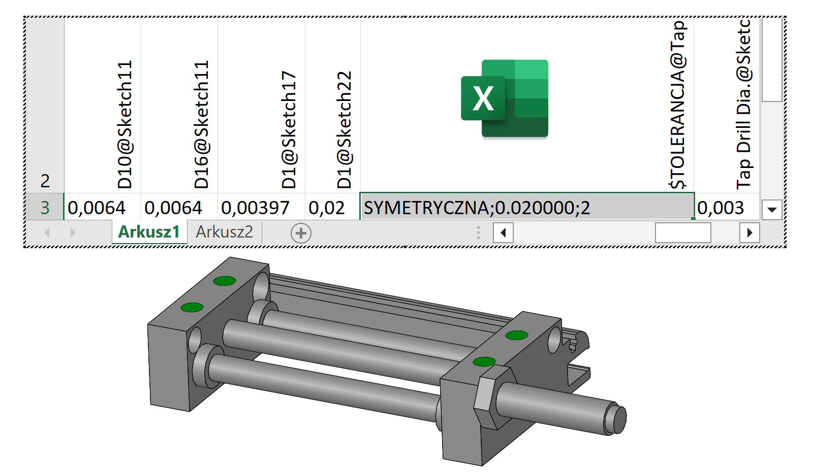 configuring tolerances