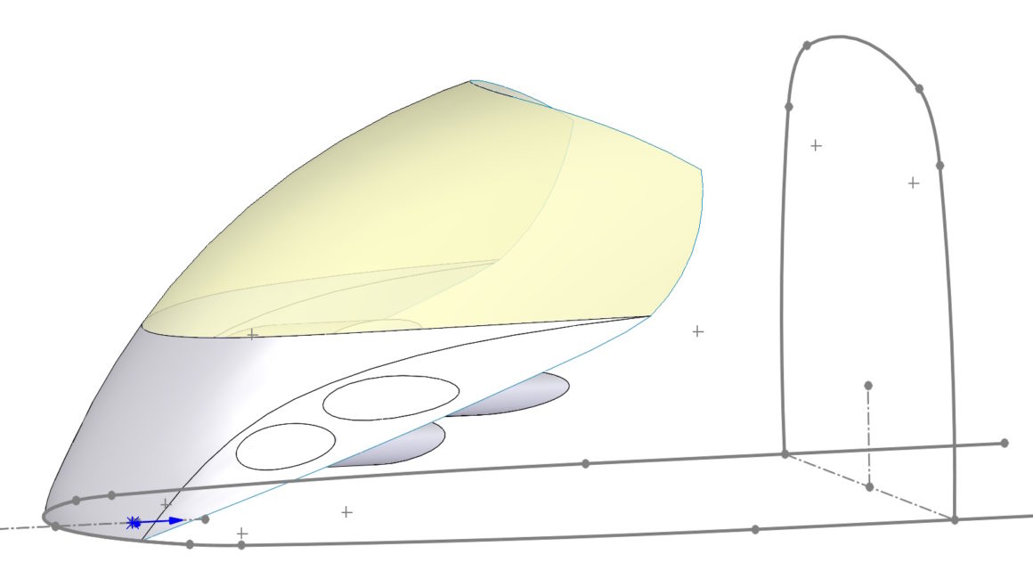 Splajn na powierzchni