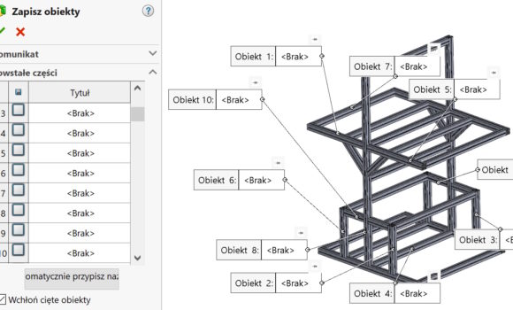 Konstrukcje spawane – Automatycznie przypisz nazwy