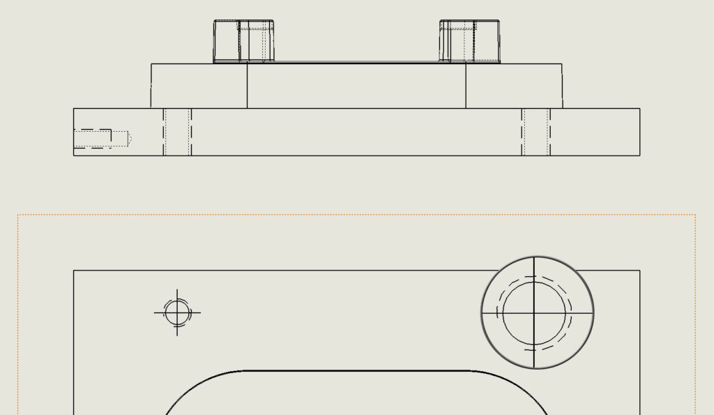 ¿Por qué las designaciones de las roscas no son visibles en los planos de montaje?