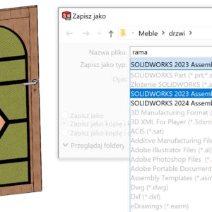 Niekompatybilne elementy – nie można zapisać w SOLIDWORKS