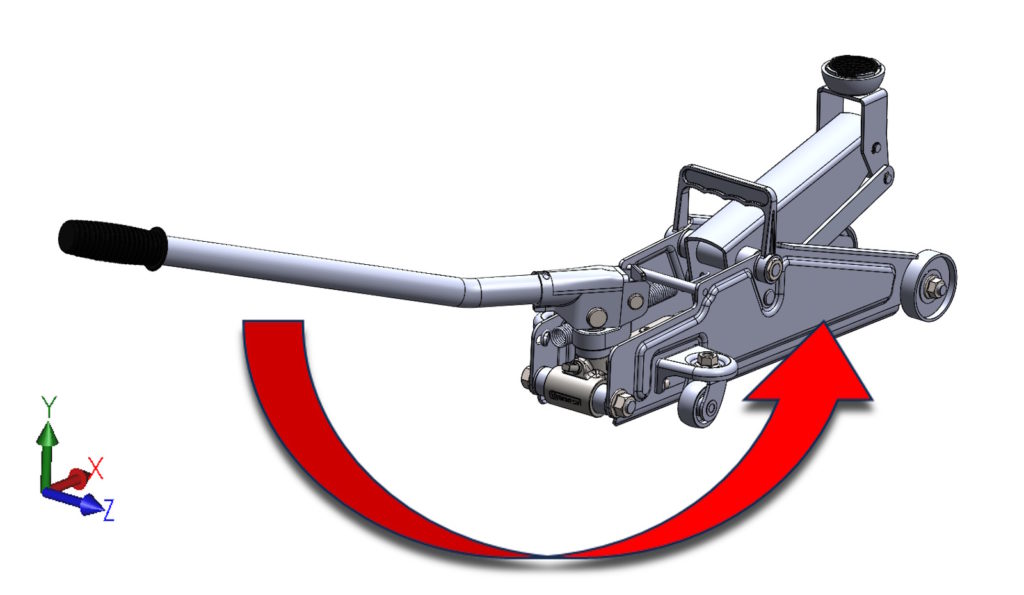 rotation relative to the triad