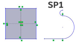 Odwróć styczną punktu końcowego