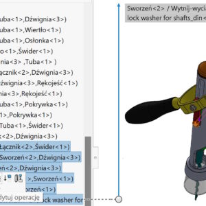 Operacje na wiązaniach w złożeniu