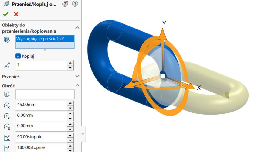 Är det möjligt att rotera och flytta objektet i en operation? Czy można w jednej operacji obrócić i przesunąć obiekt?