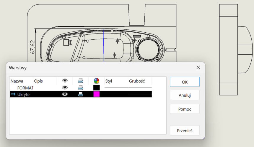 Dimensionering i ritningselementen svårt att dimensionera Wymiarowanie na rysunku elementów trudnych do zwymiarowania