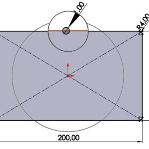 Szybkie rozcięcie szkicu pod kątem wyciągnięcia po profilach blachy