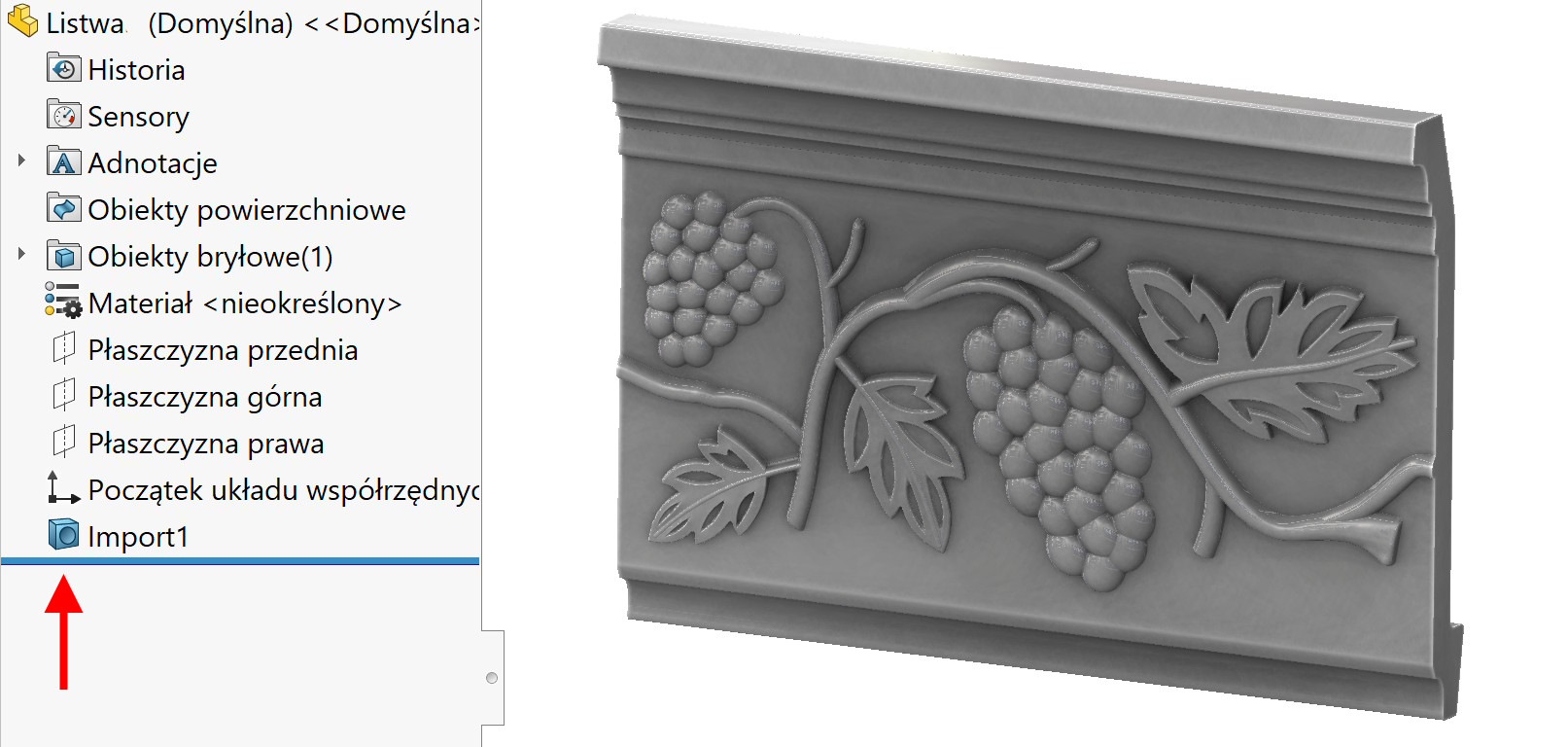 rozciąganie elementu