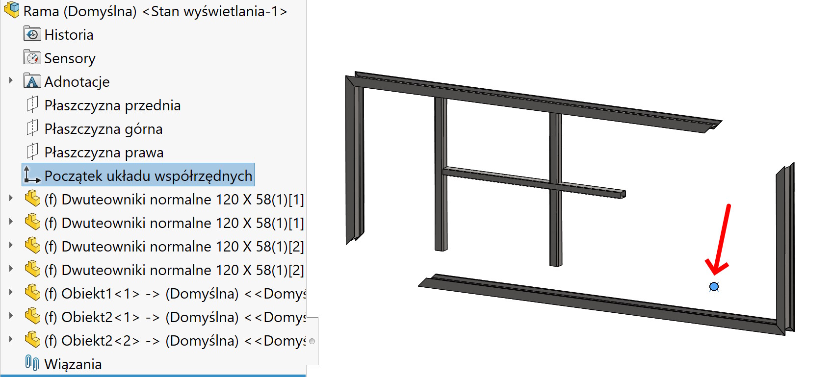 zapis konstrukcji spawanej