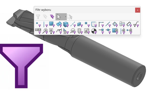 Skrót F6 w SOLIDWORKS — przełączanie filtrów wyboru