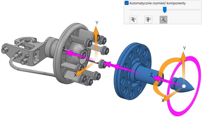 Automatycznie rozmieść komponenty – wpływ ramki granicznej