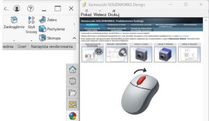 scroll myszki + ctrl do powiększania/zmniejszania tekstu w solidworks