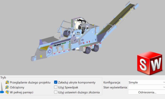 Opcje otwierania dużych złożeń w SOLIDWORKS — które wybrać, aby pracować szybciej?