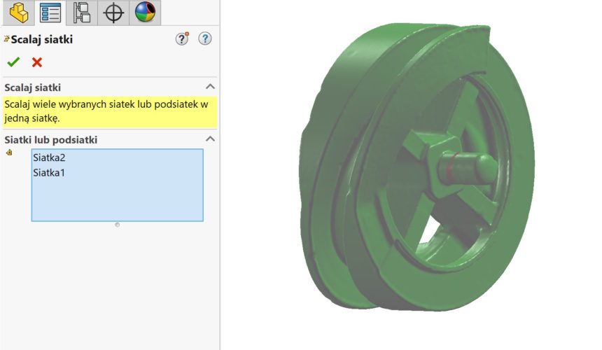 Scalaj siatki możliwe do realizacji dwoma metodami