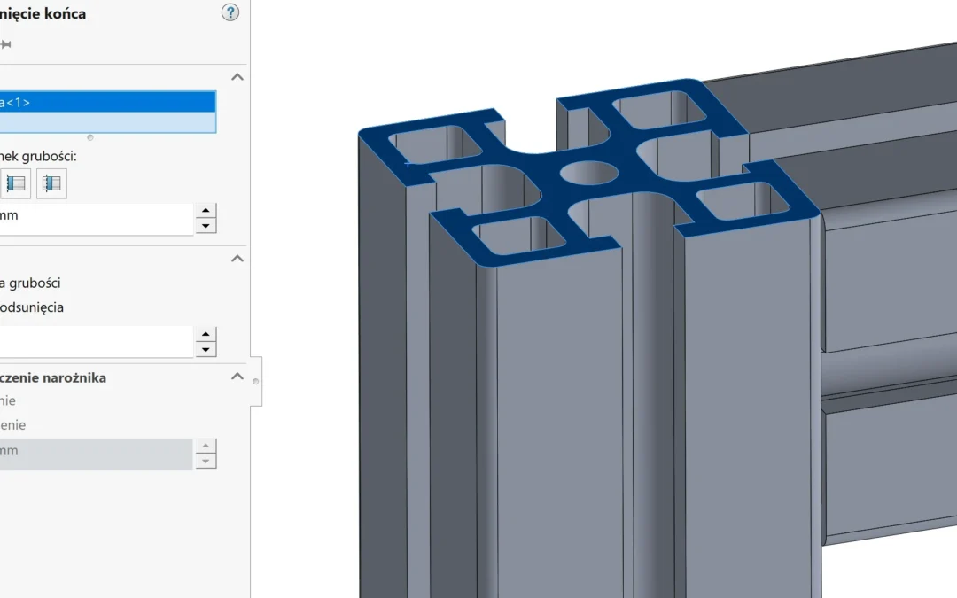 Jak zaślepić nietypowy profil w konstrukcji spawanej SOLIDWORKS?