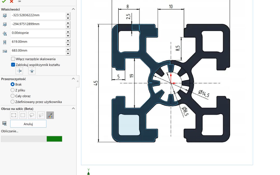 Rozpoznawanie konturów obrazków w SOLIDWORKS 2026 – nowa ale okrojona funkcjonalność